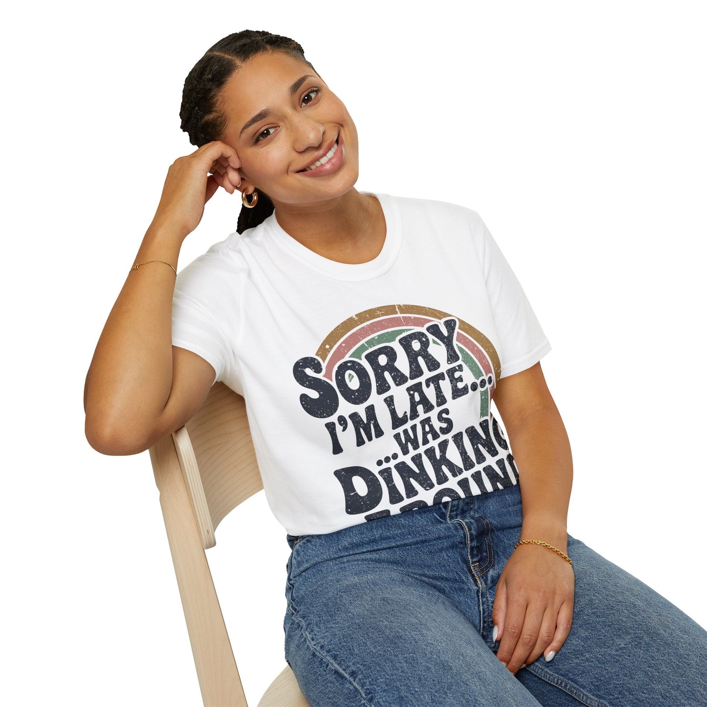 Sorry I´m Late was Dinking Around - Funny Pickleball Tee