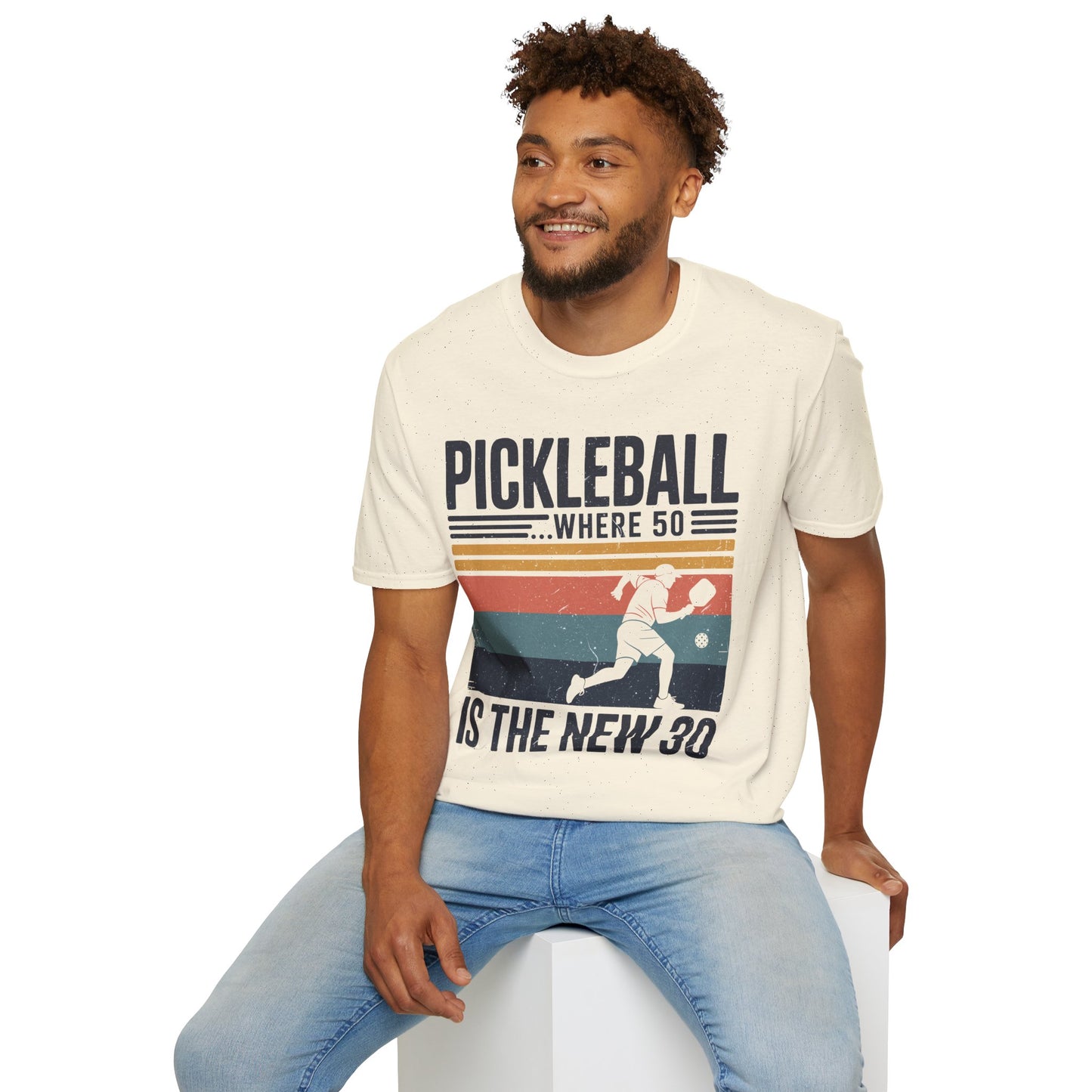 Pickleball where 50 is the new 30 - Funny Senior Player Tee