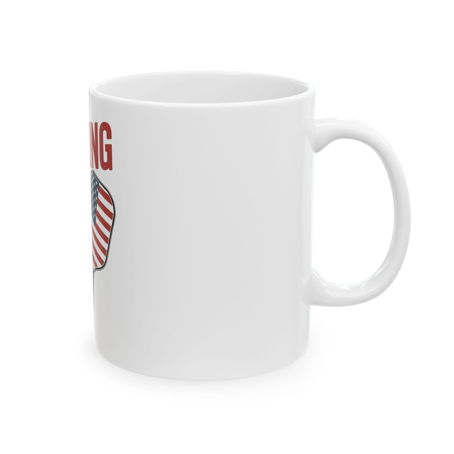 Dinking in the land of the free Ceramic Mug