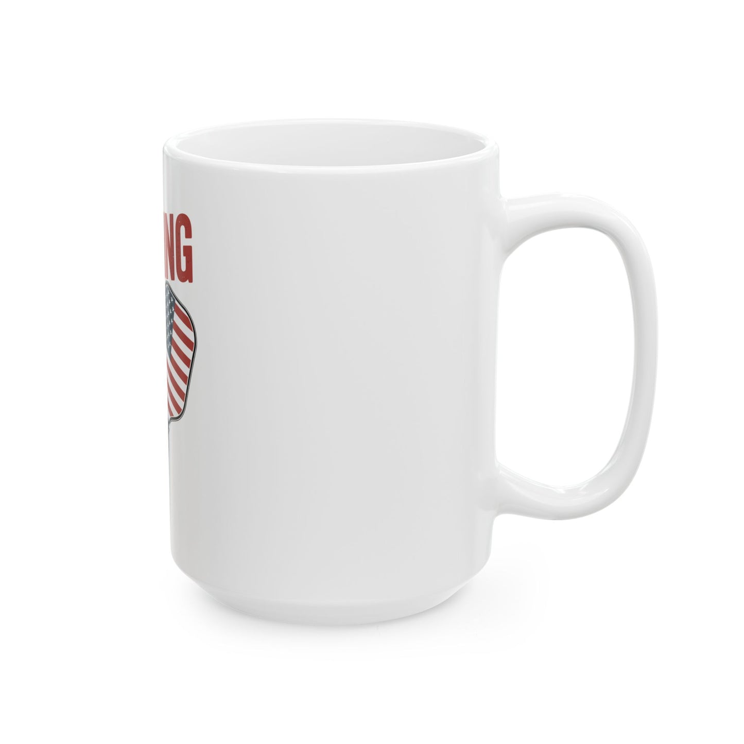 Dinking in the land of the free Ceramic Mug
