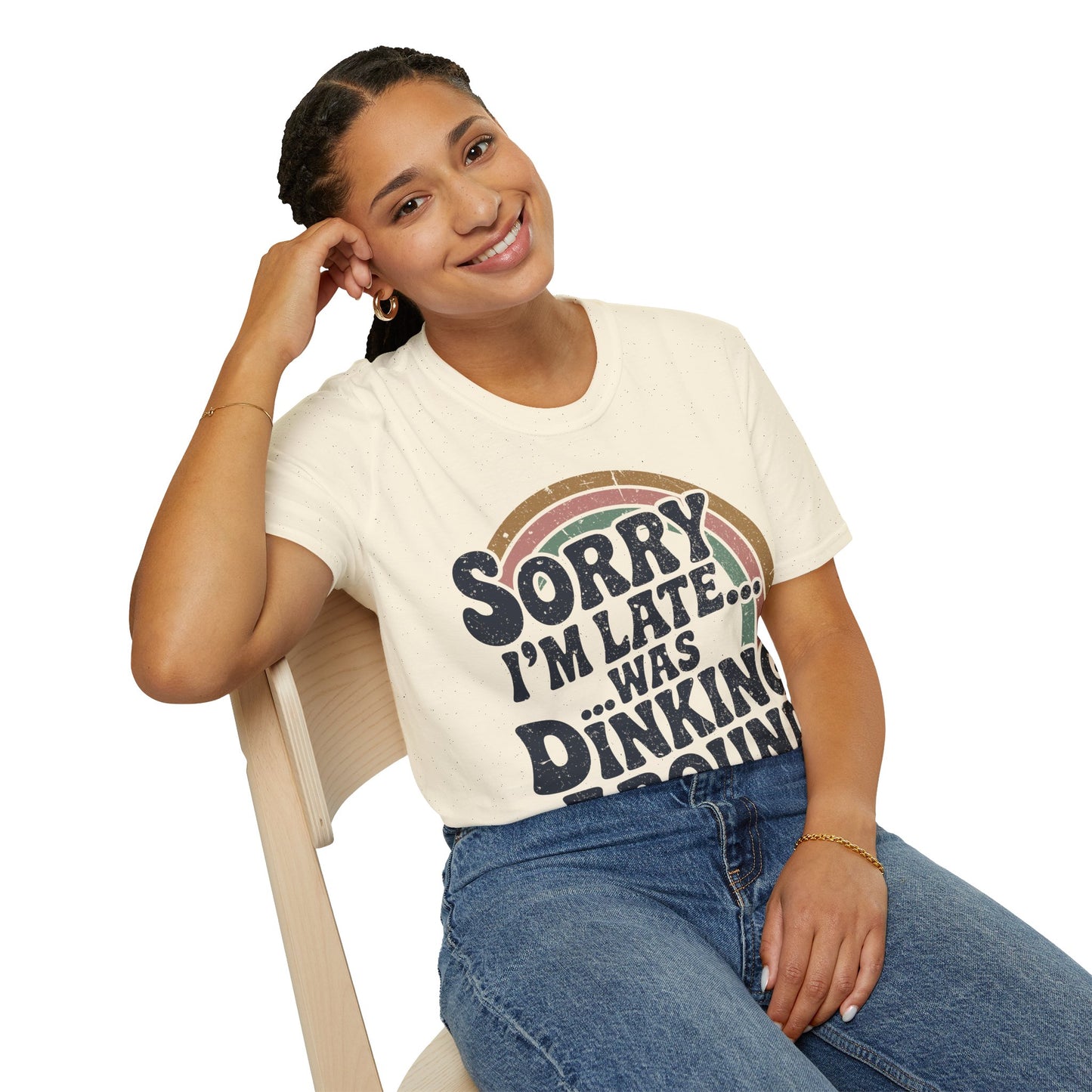Sorry I´m Late was Dinking Around - Funny Pickleball Tee