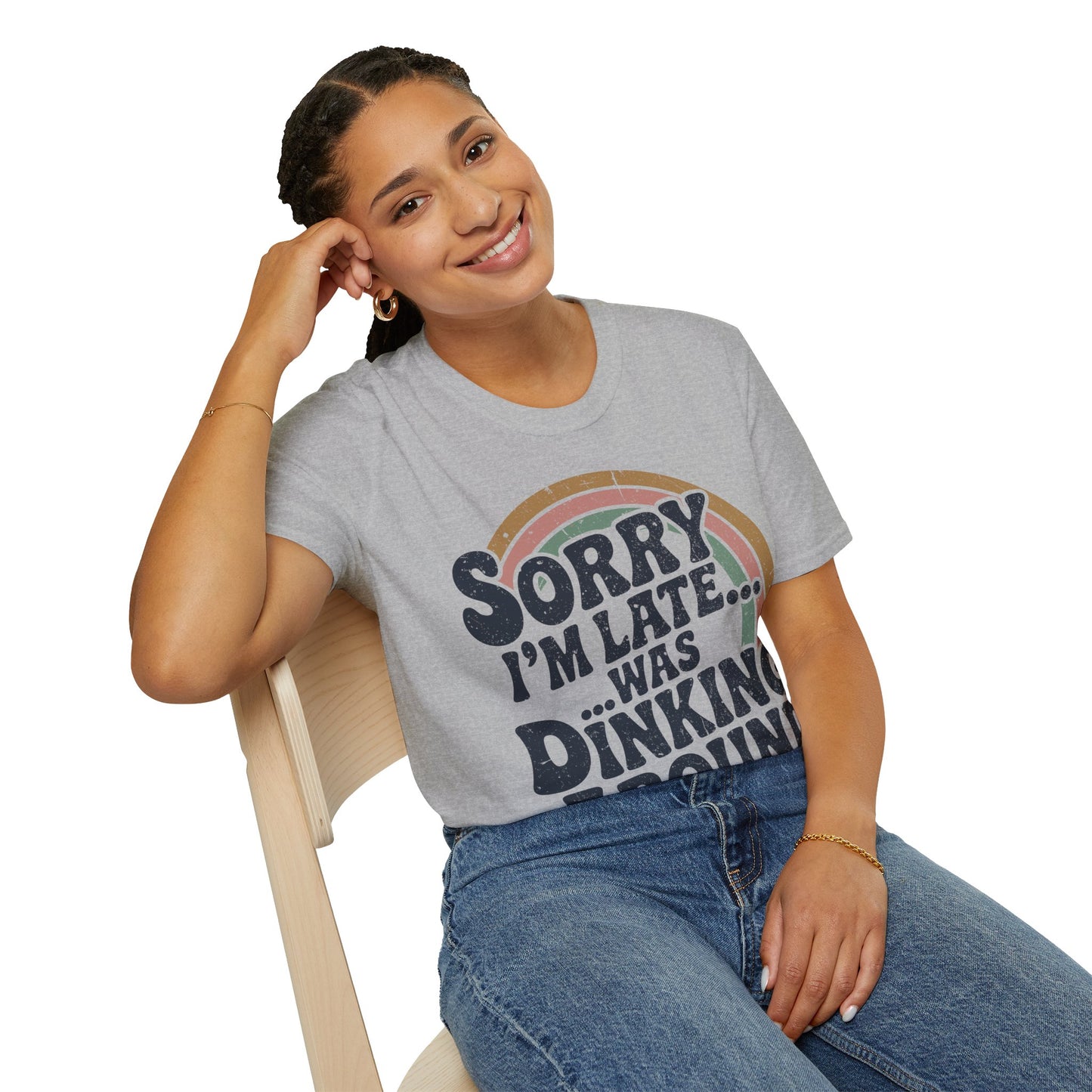 Sorry I´m Late was Dinking Around - Funny Pickleball Tee