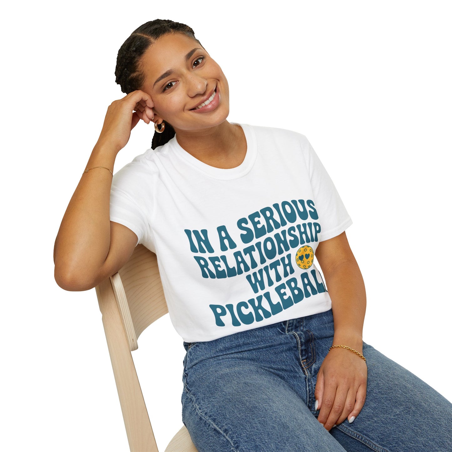 In a Serious Relationship with Pickleball - Funny Tee