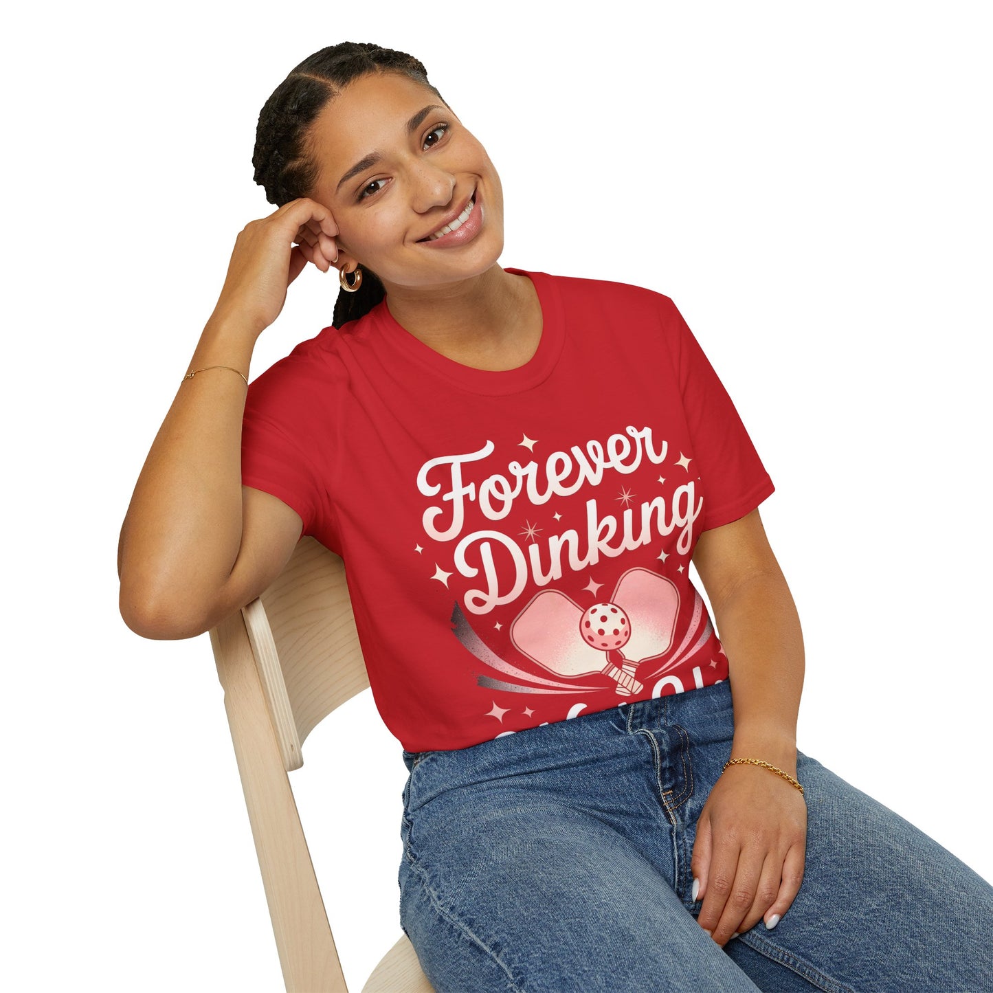 Forever Dinking with you - Funny Pickleball Couple Tee