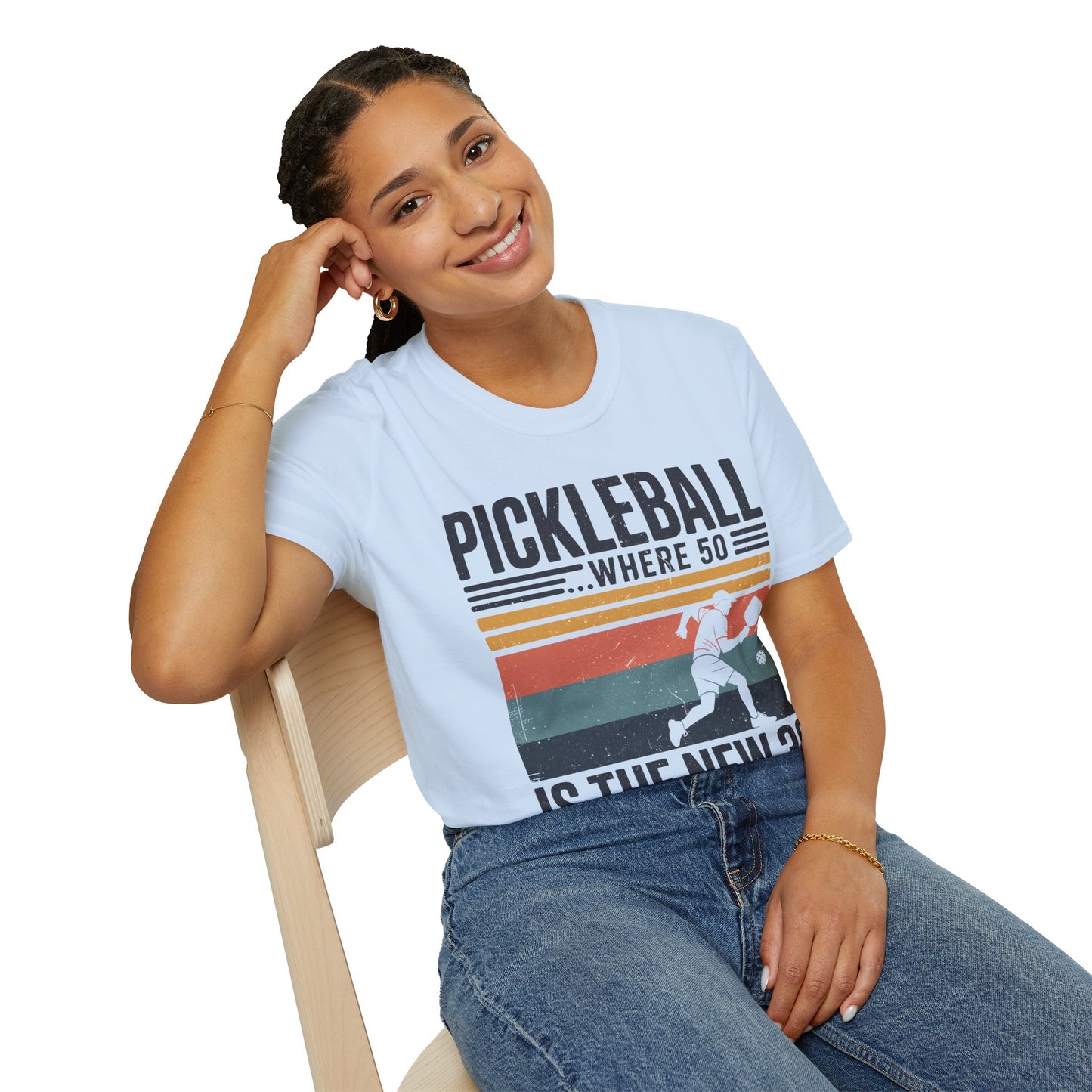 Pickleball where 50 is the new 30 - Funny Senior Player Tee