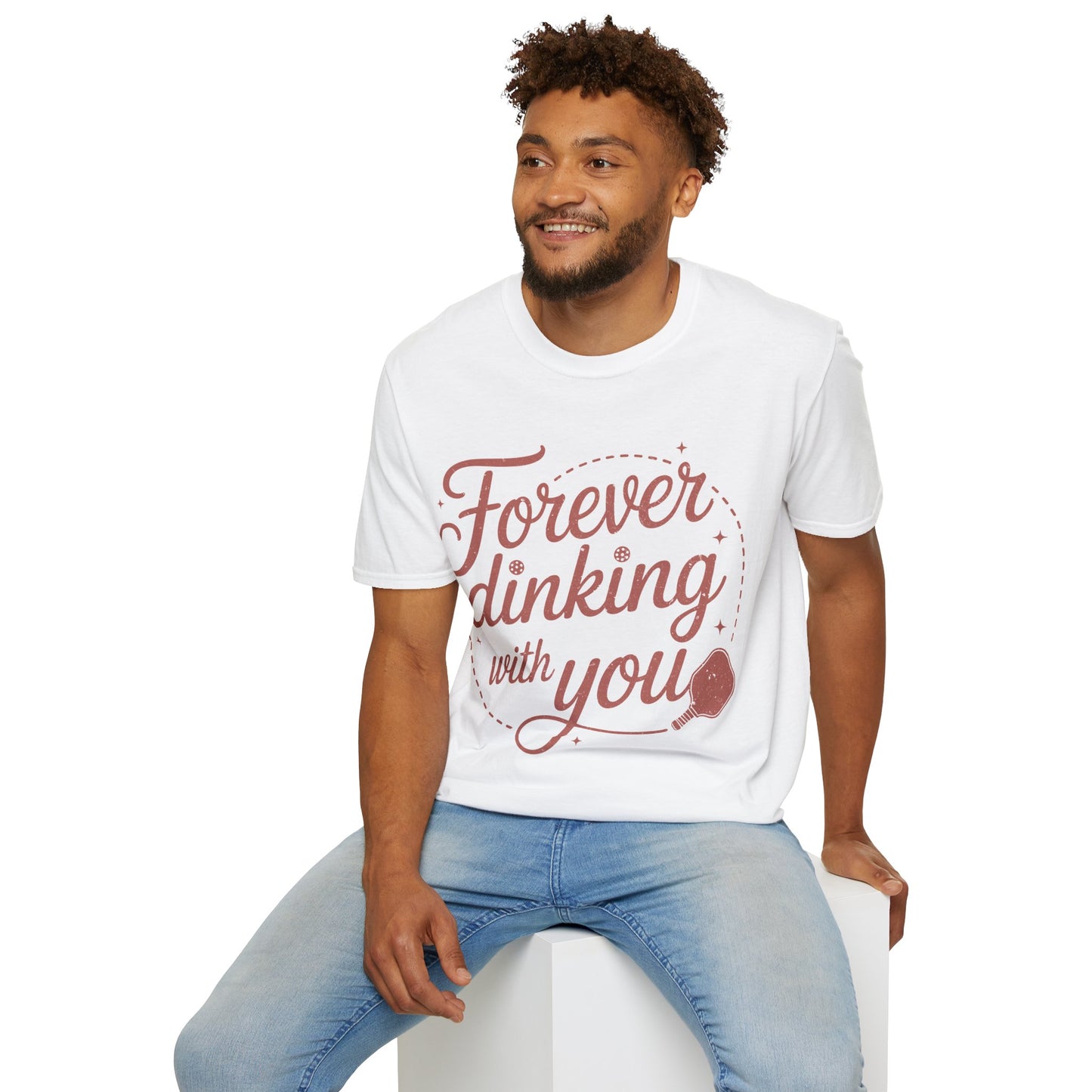 Forever Dinking with you - Funny Pickleball Couple Tee