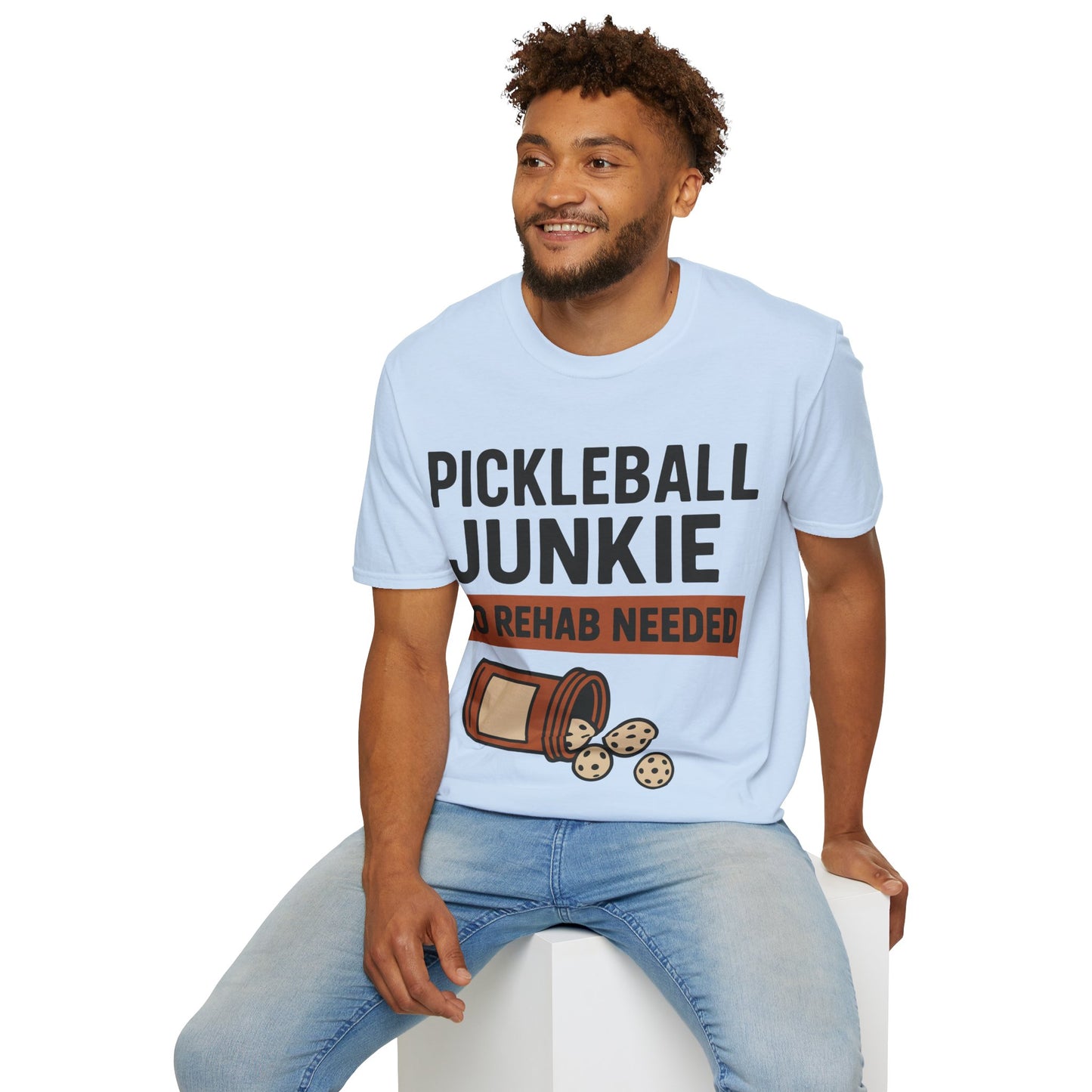 Pickleball Junkie No Rehab Needed - Funny T-Shirt