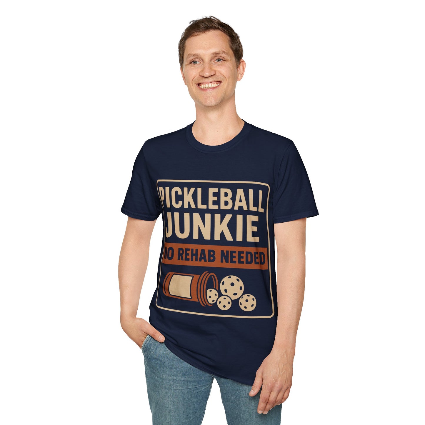 Pickleball Junkie No Rehab Needed - Funny T-Shirt