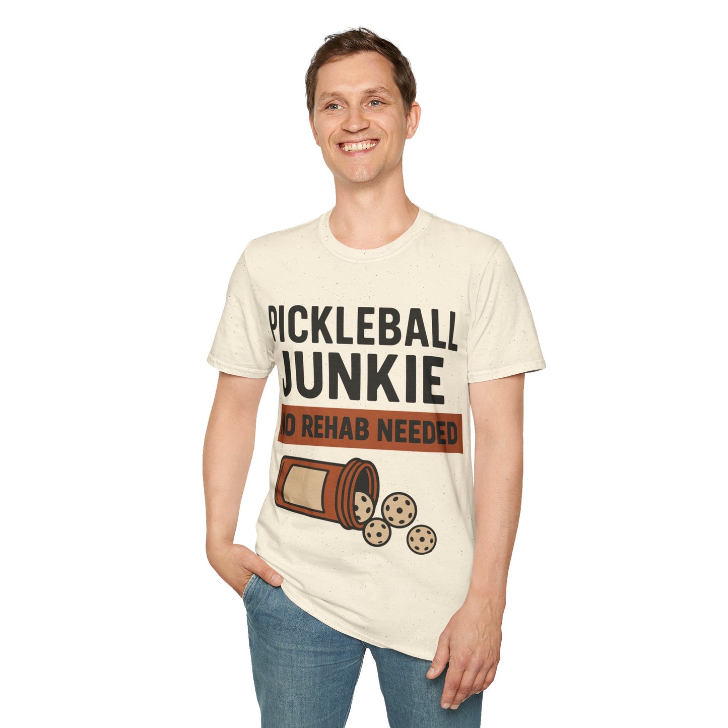 Pickleball Junkie No Rehab Needed - Funny T-Shirt