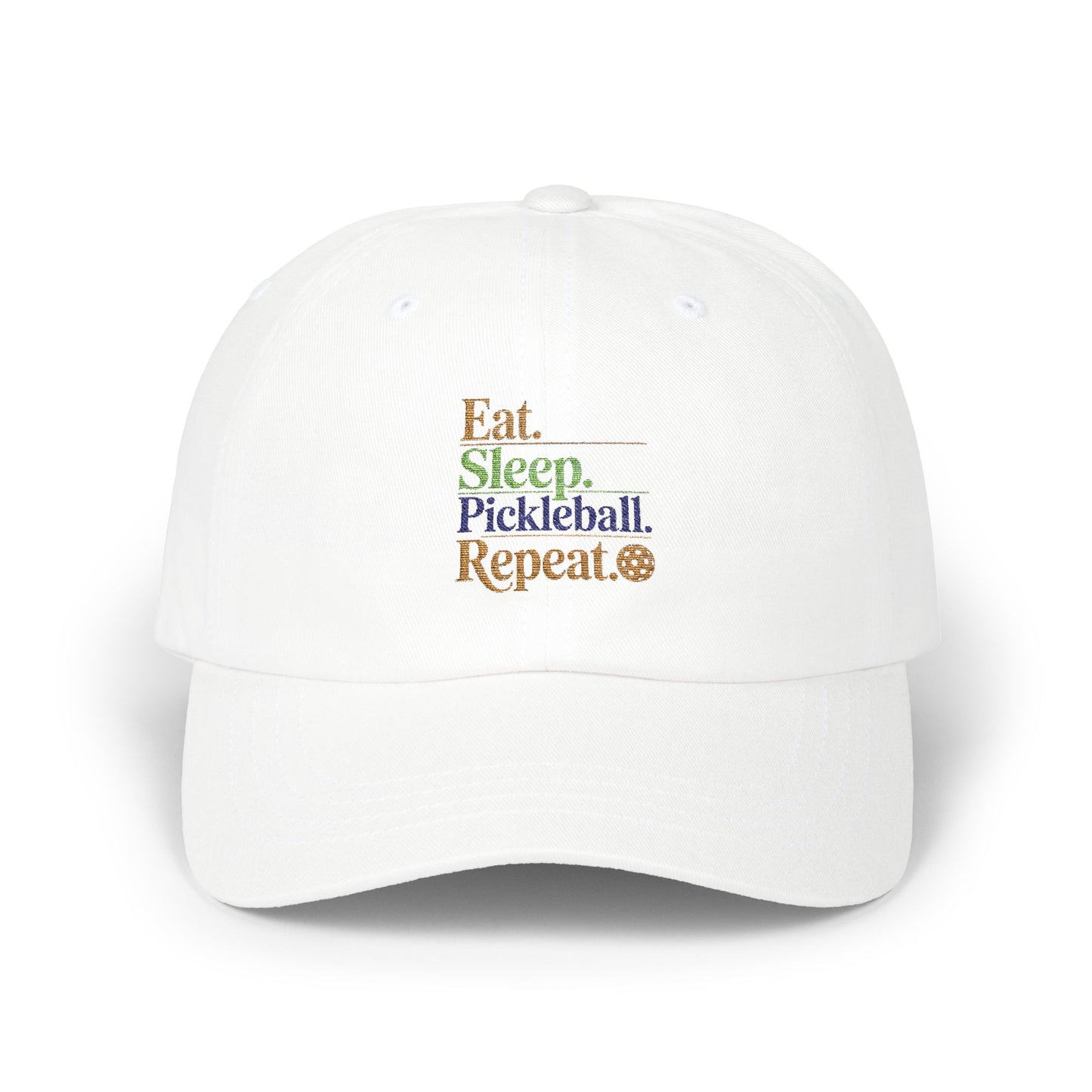 Eat Sleep Pickleball Repeat Classic Dad Cap